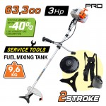 ΘΑΜΝΟΚΟΠΤΙΚΟ ΒΕΝΖΙΝΗΣ NAKAYAMA PRO 3Hp, 63.3cc ΘΑΜΝΟΚΟΠΤΙΚΟ ΒΕΝΖΙΝΗΣ NAKAYAMA PRO 3Hp, 63.3cc