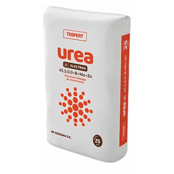 ΛΙΠΑΣΜΑ 45,5-0-0+Zn+B+Mo UREA ELECTRON TEOFERT 25kg