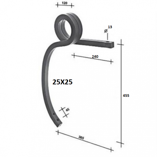 ΕΛΑΤΗΡΙΟ ΚΑΛΛΙΕΡΓΗΤΗ ΔΙΠΛΗΣ ΣΠΕΙΡΑΣ 25Χ25 BIANCHI
