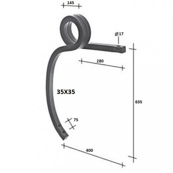 ΕΛΑΤΗΡΙΟ ΚΑΛΛΙΕΡΓΗΤΗ ΔΙΠΛΗΣ ΣΠΕΙΡΑΣ 35Χ35 BIANCHI