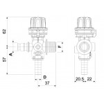 ΡΥΘΜΙΣΤΗΣ ΠΙΕΣΗΣ 1/2 - 1/2 ΜΕ ΜΑΝΟΜΕΤΡΟ