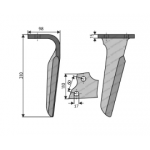 ΜΑΧΑΙΡΙ ΣΒΟΛΟΚΟΠΤΗ ALPEGO 110x15/17/60mm