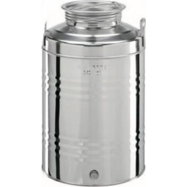 ΔΟΧΕΙΟ ΙΝΟΧ 18/10 100LΤ ΜΕ ΒΙΔΩΤΟ ΚΑΠΑΚΙ ΙΤΑΛΙΑΣ