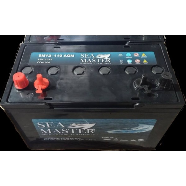 ΜΠΑΤΑΡΙΑ ΣΚΑΦΟΥΣ SEA MASTER SM12-110AGM 110Ah