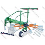 ΧΟΡΤΟΣΥΛΛΕΚΤΗΣ ΕΛΙΚΟΠΤΕΡΟ ΜΕ 9 ΜΠΡΑΤΣΑ ΑΝΑΡΤΗΣΗ ARR09 ΜΕ ΑΞΟΝΑ ΚΙΝΗΣΗΣ