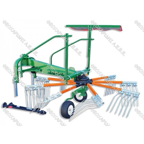 ΧΟΡΤΟΣΥΛΛΕΚΤΗΣ ΕΛΙΚΟΠΤΕΡΟ ΜΕ 9 ΜΠΡΑΤΣΑ ΑΝΑΡΤΗΣΗ ARR09 ΜΕ ΑΞΟΝΑ ΚΙΝΗΣΗΣ