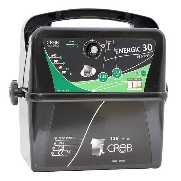 ΦΟΡΗΤΟΣ ΜΗΧΑΝΙΣΜΟΣ ΠΕΡΙΦΡΑΞΗΣ CREB  EP-2500G 12V/220V - 3.0JOULE